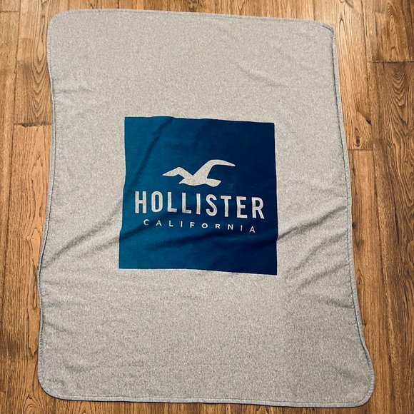 Hollister California Throw Blanket - Gray & Blue - Picture 1 of 3